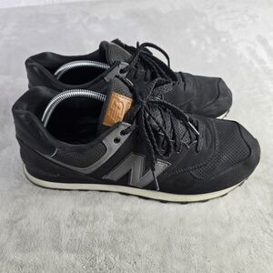 New Balance Mens 574 ML574GPG Black Casual Shoes Sneakers Size 13 D